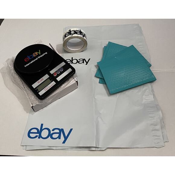 EBAY Logo Starter Shipping Supplies for New Seller Tape Scale Mailers + More - Picture 1 of 5
